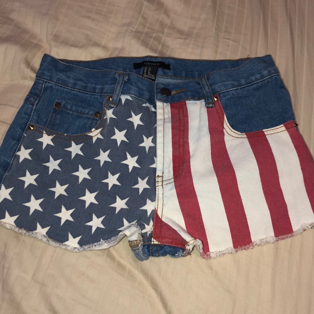 Forever 21 American flag shorts